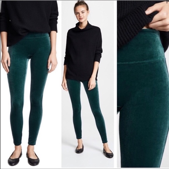 Jumpsuits | Spanx Velvet Leggings 
